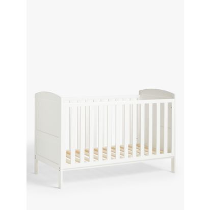 John Lewis Wilton Cotbed White | H95 x W75 x D144cm