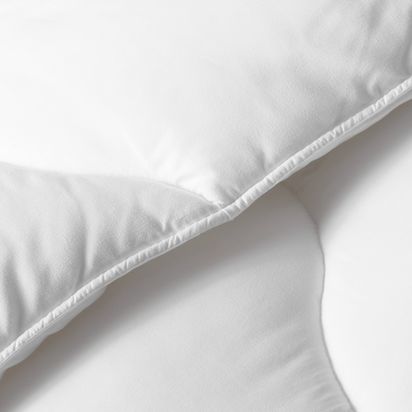 John Lewis Synthetic Soft Touch Washable Duvet, 10.5 Tog White | H28 x W80 x D80cm