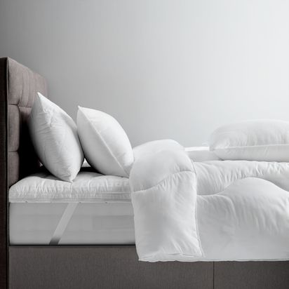 John Lewis Synthetic Soft Touch Washable Duvet, 10.5 Tog White | H28 x W80 x D80cm