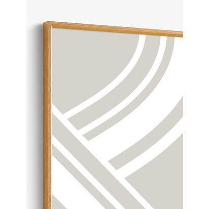 John Lewis Aluminium Poster Frame Oak Effect | 40 x 30 x 2.5cm