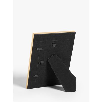 John Lewis Flat Wood-Effect Photo Frame, Black/Gold Black/Gold | 20.4 x 15.4 x 1.3cm