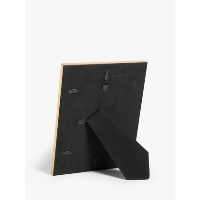 John Lewis Flat Wood-Effect Photo Frame, Black/Gold Black/Gold | 23 x 17.9 x 1.3cm