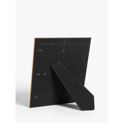 John Lewis Flat Wood-Effect Photo Frame, Black/Gold Black/Gold | 30.6 x 25.5 x 1.3cm