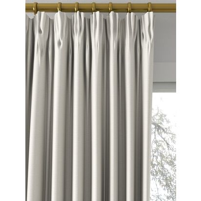 John Lewis Viscose Linen Blend Made to Measure Curtains or Roman Blind, Marshmallow Marshmallow
