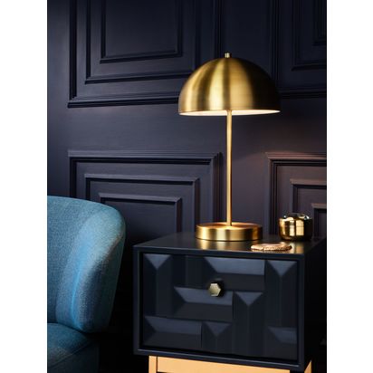 John Lewis Dome Table Lamp Brass | H45 x Dia.25cm
