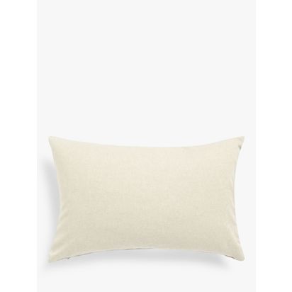 John Lewis Husk Velvet Cushion Silver Grey | 60 x 40cm