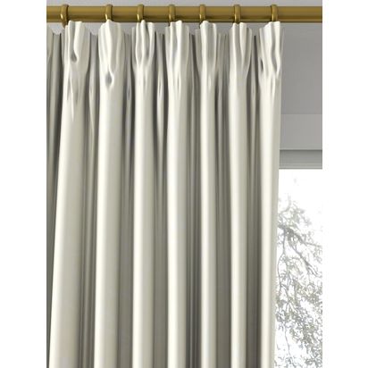 John Lewis Viscose Linen Blend Made to Measure Curtains or Roman Blind, Putty Putty