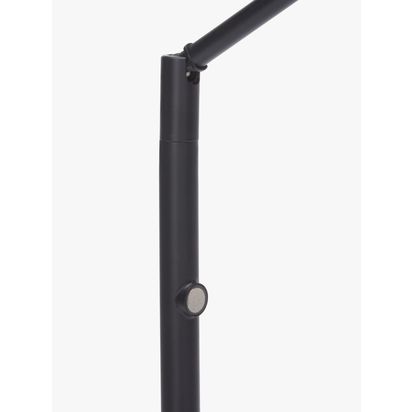 John Lewis Spot LED Floor Lamp, Black Black | H127 x W43.8 x D16.5cm