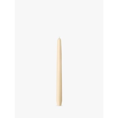 Charles Farris Tapered Dinner Candles, Pack of 12 Ivory | H25.4 x W2.2 x D2.2cm