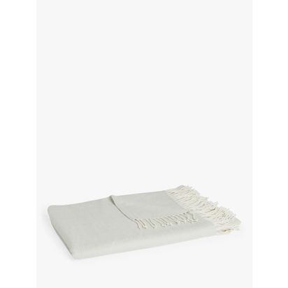 John Lewis Herringbone Throw Natural | 150 x 200cm