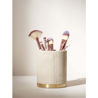 Truly Shagreen Storage Pot, Ivory