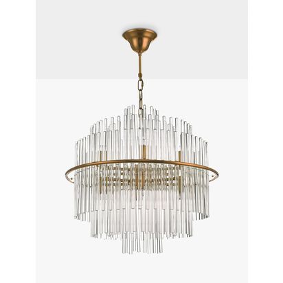 Där Lukas Glass Ceiling Light Antique Gold