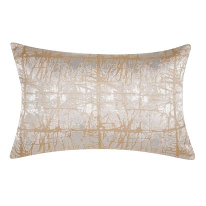 John Lewis Kyla Cushion, Gold / Silver Gold / Silver | 60 x 40cm