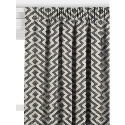 John Lewis Meeko Made to Measure Curtains or Roman Blind, Graphite Graphite