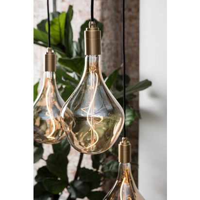 Tala Voronoi II 3W ES LED Dimmable Bulb, Clear Clear/Gold | H30 x Dia. 16.5