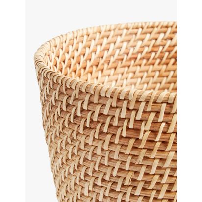John Lewis Waste Paper Basket, Natural Natural | H26 x Dia.26cm