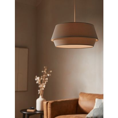 John Lewis Lisbeth Easy-to-Fit Ceiling Shade Lichen | H22 x Dia.50cm