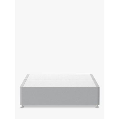 Silentnight 2 Drawer Divan Base, King Size Light Grey | L200 x W150 x H38cm