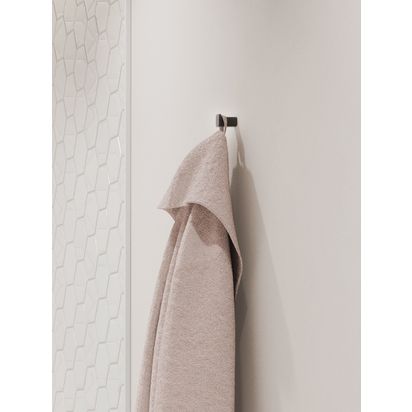 Hansgrohe AddStoris Wall-Mounted Towel Hook Matt Black | H2.1 x W1.6 x D3cm