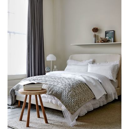 John Lewis Velvet Stitch Quilt Steel | H250 x W260cm