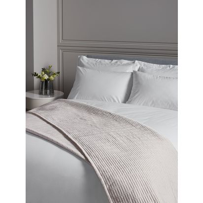 John Lewis ANYDAY Moda Bedspread Natural | L260 x W250cm