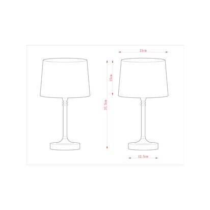 John Lewis Isabel Touch Table Lamp Brass | H37.5 x Dia.21cm