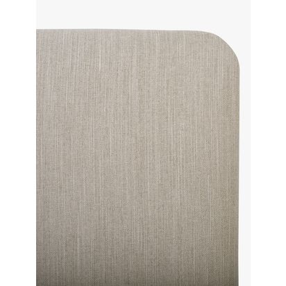 John Lewis Sonning Upholstered Headboard, King Size Cotton Effect Beige | H61 x W150 x D4cm