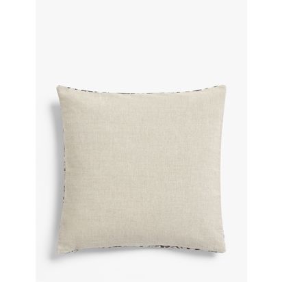 Morris & Co. Strawberry Thief Square Velvet Cushion Grey / Multi | 50 x 50cm