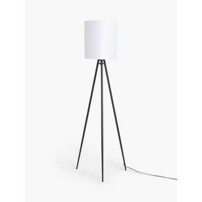 John Lewis Tripod Floor Lamp Black | H173 x W47.3 x D54.6cm