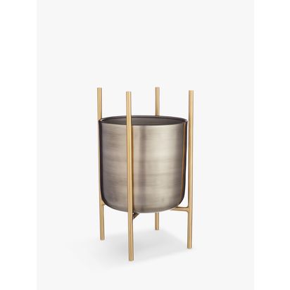 Design Project by John Lewis No.160 Pot, Medium Metallic | H42 x Dia.18cm
