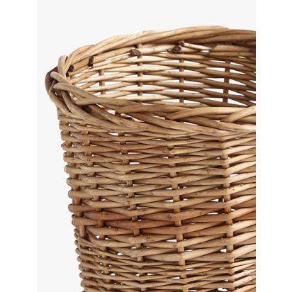 John Lewis Modern Country Wicker Waste Paper Bin Brown