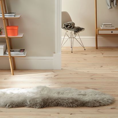 John Lewis Sheepskin Rug Double Grey