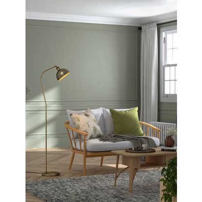John Lewis Baldwin Floor Lamp Antique Brass | H154.50 x W27 x D39.50cm