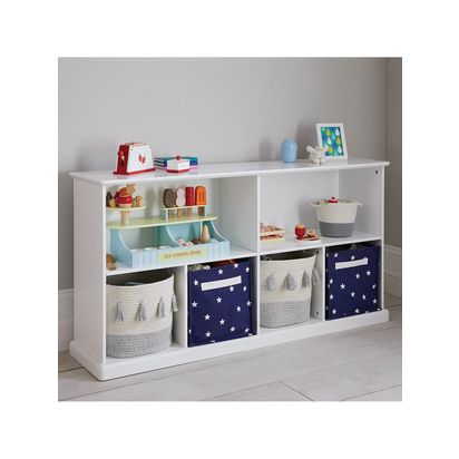 Great Little Trading Co Canvas Storage Cube Box Navy Stardust | H29 x W30 x D30cm