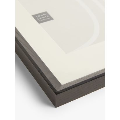 John Lewis Isla Poster Frame & Mount, FSC-Certified (Oak Wood) Black | 45.2 x 62.5 x 2.6cm