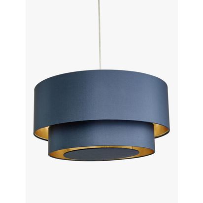 John Lewis Tiered Satin Silk Easy-to-Fit Ceiling Shade