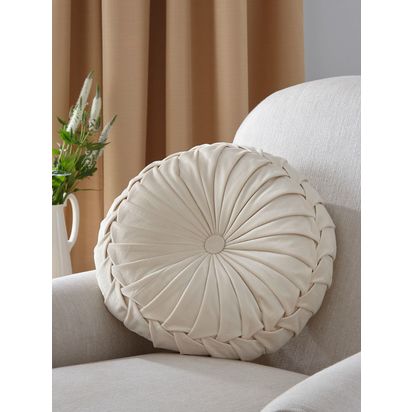 Laura Ashley Rosanna Cushion Almond | Dia.35cm