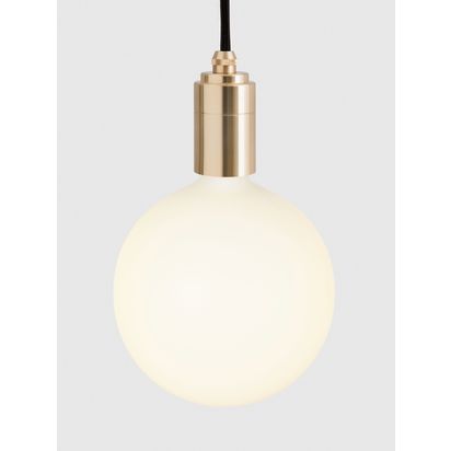 Tala Brass Triple Pendant Ceiling Light with Sphere IV ES LED Dim to Warm Globe Bulbs Black | H2 x Dia.25cm