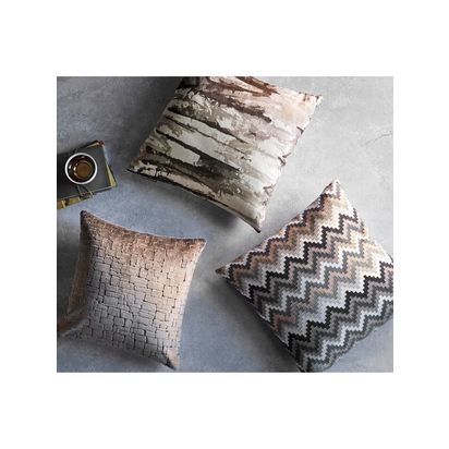 Harlequin Takara Cushion Steel / Chalk | H50 x W50cm