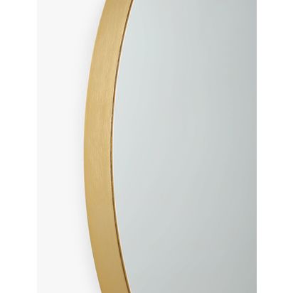 John Lewis Metal Frame Round Wall Mirror, 80cm