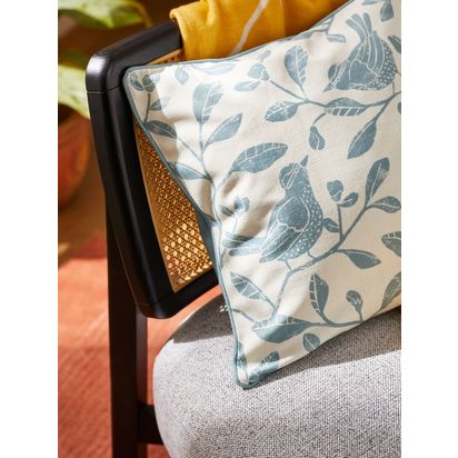 John Lewis Birdie Cushion Duck Egg | W45 x D45cm