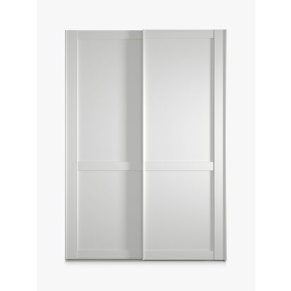 John Lewis Marlow 150cm Sliding Door Wardrobe White | H217 x W150 x D67cm