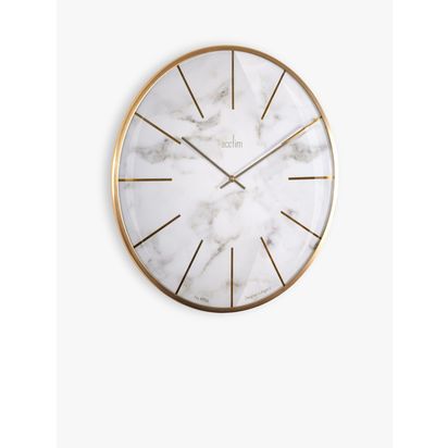 Acctim Luxe Metal Analogue Quartz Wall Clock, 39cm, Brushed Brass Brushed Brass