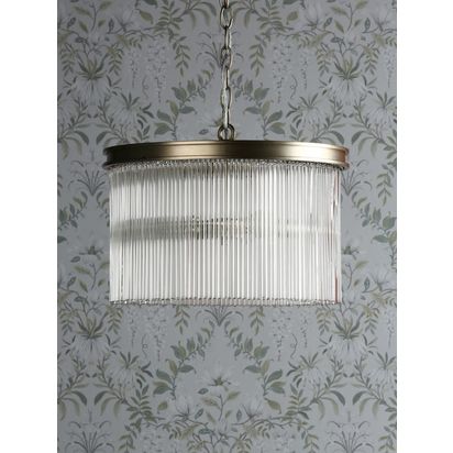 Laura Ashley Manon Glass Rod Ceiling Light, Champagne Champagne
