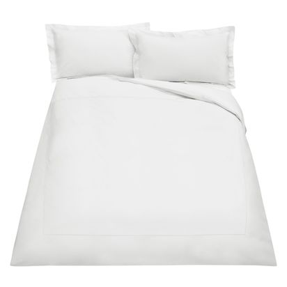 Peter Reed Egyptian Cotton 2 Row Cord Bedding White | Oxford Pillowcase