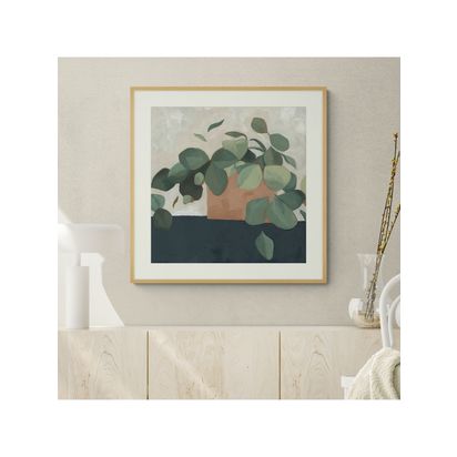John Lewis Emma Scarvey 'Jade Hoya II' Framed Print & Mount, 73.5 x 73.5cm, Green/Multi Green/Multi | H73.5 x W73.5 x D2.8cm