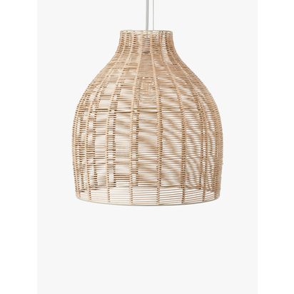 Pacific Caswell Rattan Coche Pendant Ceiling Light, Natural Natural | H120 x Dia.36cm