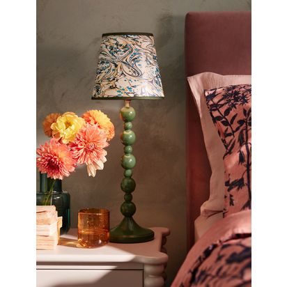 Matthew Williamson Bobbin Lamp Base Green | H41.5 x Dia.14cm