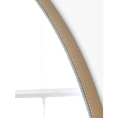 Yearn Delicacy Arched Wood Frame Wall Mirror, 100 x 30cm Gold | H100 x W30 x D2cm