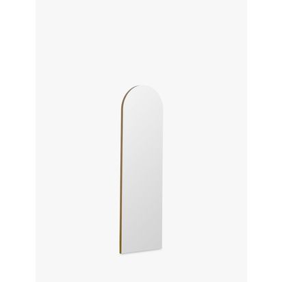 Yearn Delicacy Arched Wood Frame Wall Mirror, 100 x 30cm Gold